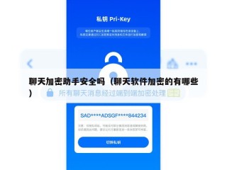 聊天加密助手安全吗（聊天软件加密的有哪些）