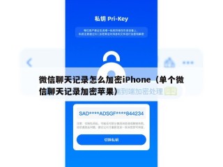 微信聊天记录怎么加密iPhone（单个微信聊天记录加密苹果）