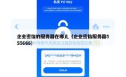 企业密信的服务器在哪儿（企业密信服务器555666）