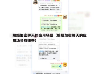 蝙蝠加密聊天的应用场景（蝙蝠加密聊天的应用场景有哪些）