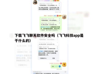 下载飞飞聊天软件安全吗（飞飞科技app是干什么的）