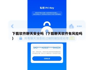 下载软件聊天安全吗（下载聊天软件有风险吗）