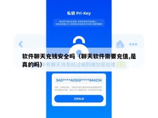 软件聊天充钱安全吗（聊天软件需要充值,是真的吗）