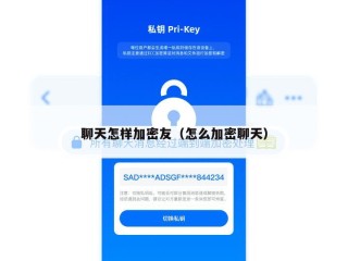 聊天怎样加密友（怎么加密聊天）