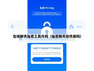 在线聊天加密工具代码（加密聊天软件源码）