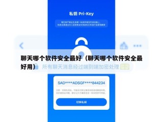 聊天哪个软件安全最好（聊天哪个软件安全最好用）
