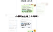 bip聊天安全吗（bibi聊天）