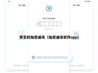 常见的加密通讯（加密通讯软件app）