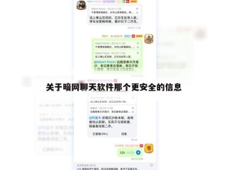 关于暗网聊天软件那个更安全的信息