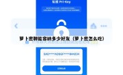 萝卜密聊能容纳多少好友（萝卜密怎么吃）