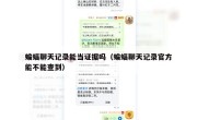 蝙蝠聊天记录能当证据吗（蝙蝠聊天记录官方能不能查到）