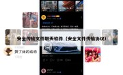 安全传输文件聊天软件（安全文件传输协议）