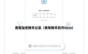 黑莓加密聊天记录（黑莓聊天软件bbm）