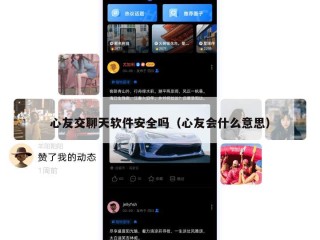 心友交聊天软件安全吗（心友会什么意思）
