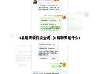 U易聊天软件安全吗（u易聊天是什么）