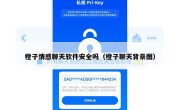 橙子情感聊天软件安全吗（橙子聊天背景图）