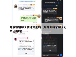 卸载蝙蝠聊天软件安全吗（蝙蝠卸载了聊天记录还有吗）