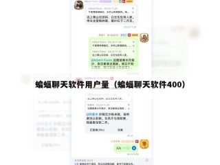 蝙蝠聊天软件用户量（蝙蝠聊天软件400）