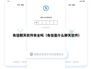 有信聊天软件安全吗（有信是什么聊天软件）