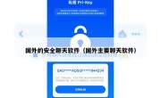 国外的安全聊天软件（国外主要聊天软件）