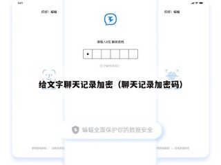 给文字聊天记录加密（聊天记录加密码）