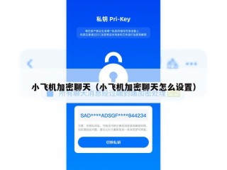 小飞机加密聊天（小飞机加密聊天怎么设置）