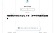 哪款聊天软件安全性好用（哪种聊天软件安全）