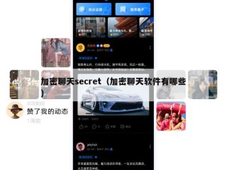 加密聊天secret（加密聊天软件有哪些）