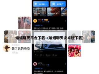 蝙蝠聊天平台下载（蝙蝠聊天安卓版下载）