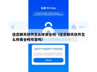 佳恋聊天软件怎么样安全吗（佳恋聊天软件怎么样安全吗可靠吗）