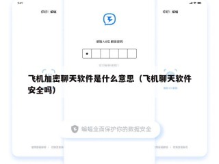 飞机加密聊天软件是什么意思（飞机聊天软件安全吗）