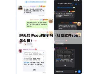 聊天软件soul安全吗（社交软件soul怎么样）