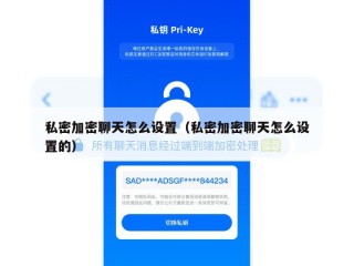 私密加密聊天怎么设置（私密加密聊天怎么设置的）