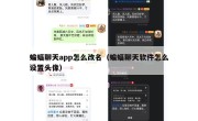 蝙蝠聊天app怎么改名（蝙蝠聊天软件怎么设置头像）