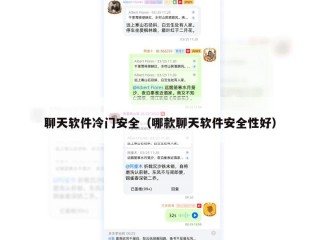 聊天软件冷门安全（哪款聊天软件安全性好）