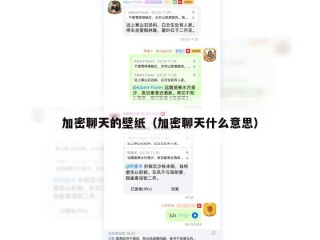 加密聊天的壁纸（加密聊天什么意思）