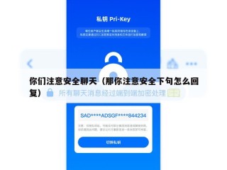你们注意安全聊天（那你注意安全下句怎么回复）