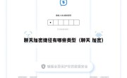 聊天加密捷径有哪些类型（聊天 加密）