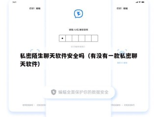 私密陌生聊天软件安全吗（有没有一款私密聊天软件）