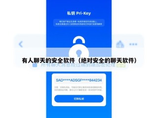 有人聊天的安全软件（绝对安全的聊天软件）