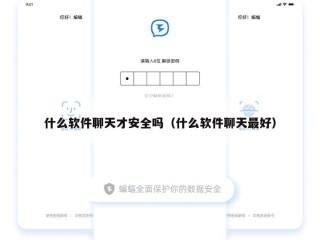 什么软件聊天才安全吗（什么软件聊天最好）