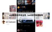ant聊天软件安全吗（ant软件有风险吗）