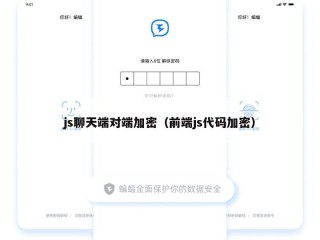 js聊天端对端加密（前端js代码加密）