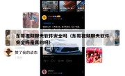 东哥视频聊天软件安全吗（东哥视频聊天软件安全吗是真的吗）