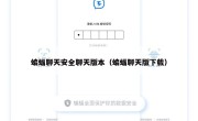 蝙蝠聊天安全聊天版本（蝙蝠聊天版下载）