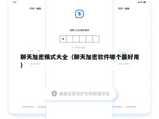 聊天加密模式大全（聊天加密软件哪个最好用）