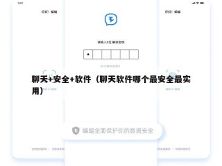 聊天+安全+软件（聊天软件哪个最安全最实用）