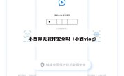 小西聊天软件安全吗（小西vlog）