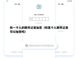 和一个人的聊天记录加密（和某个人聊天记录可以加密吗）