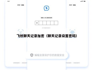 飞秋聊天记录加密（聊天记录设置密码）